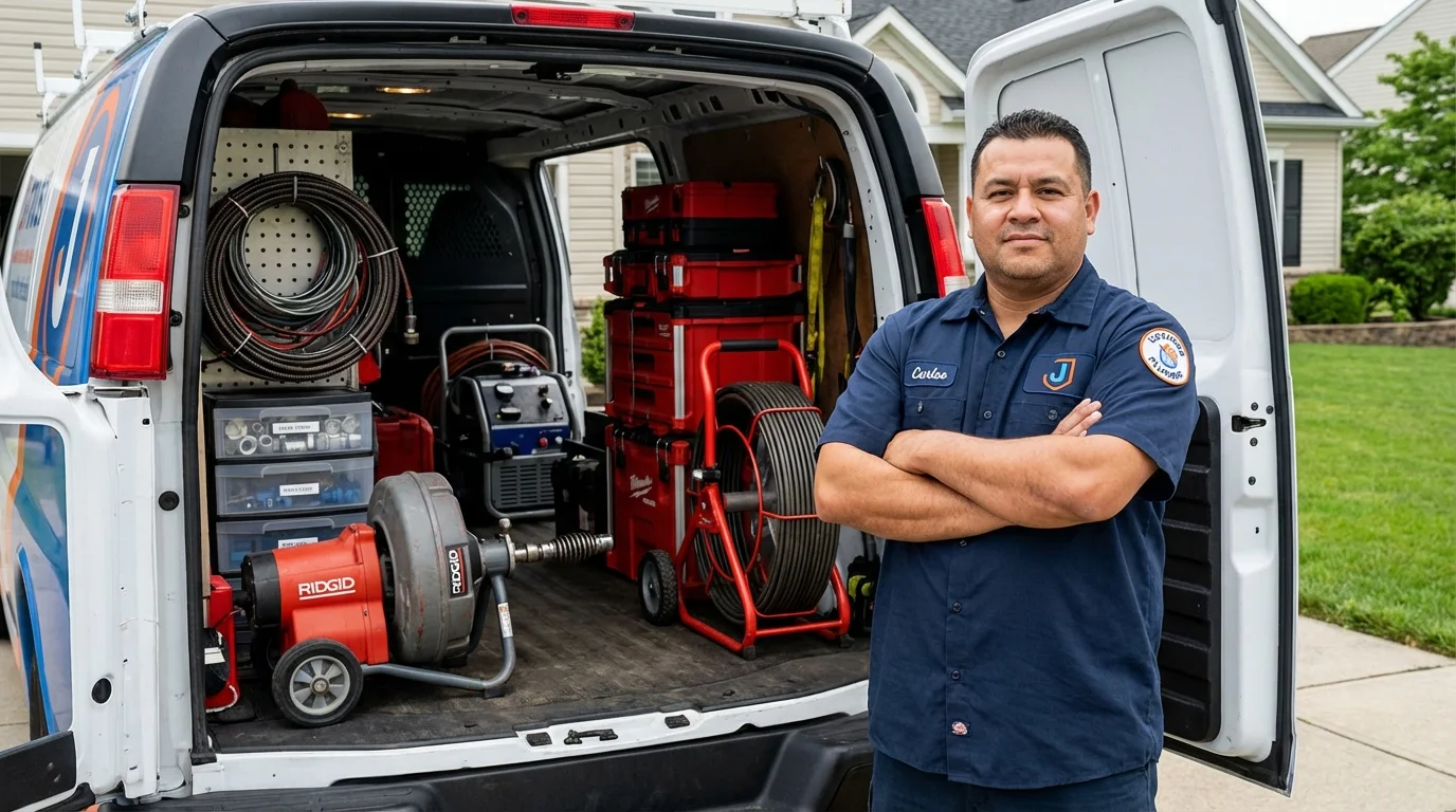 Professional drain cleaning equipment and Johns Plumbing LLC plumber in Avondale